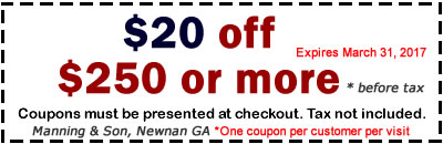 Manning & Son coupon